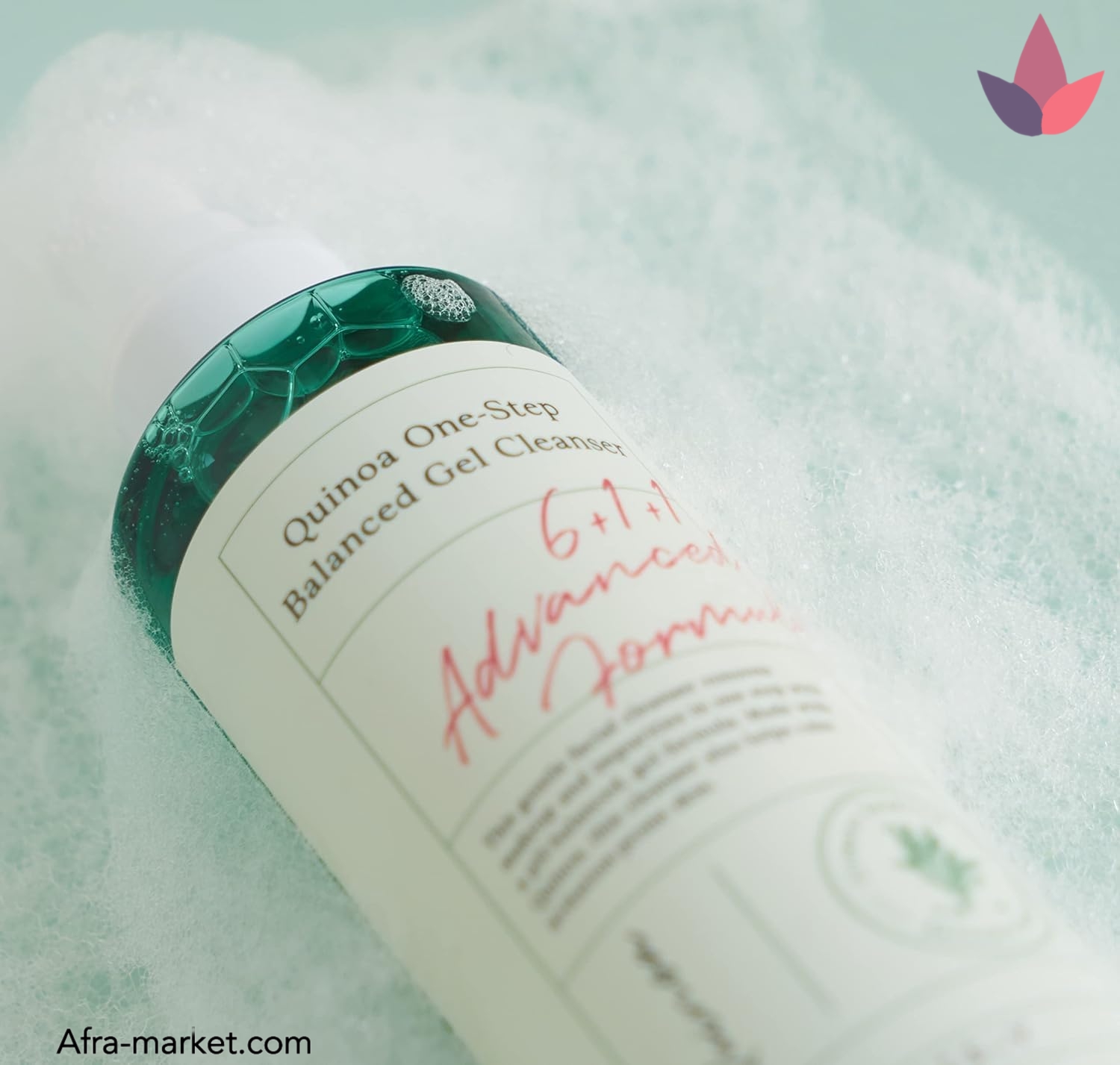 <img src="https://afra-market.com/axis-y-quinoa-gel-cleanser-180ml" alt="ژل شستشوی کینوا اکسیس وای، فرمولاسیون سبک با قدرت پاک‌کنندگی بالا، مناسب برای از بین بردن آلودگی‌ها و باقی‌مانده آرایش، بدون ایجاد احساس خشکی">