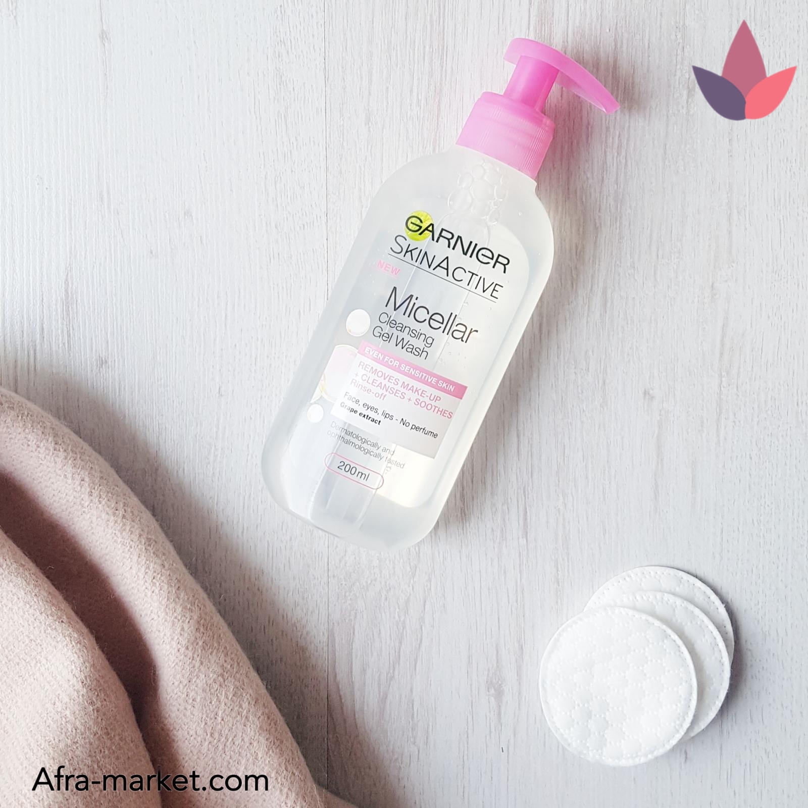 <img src="garnier-micellar-pink.jpg" alt="ژل میسلار گارنیر صورتی مناسب برای پوست حساس با فرمولاسیون ملایم و پاککننده آرایش">