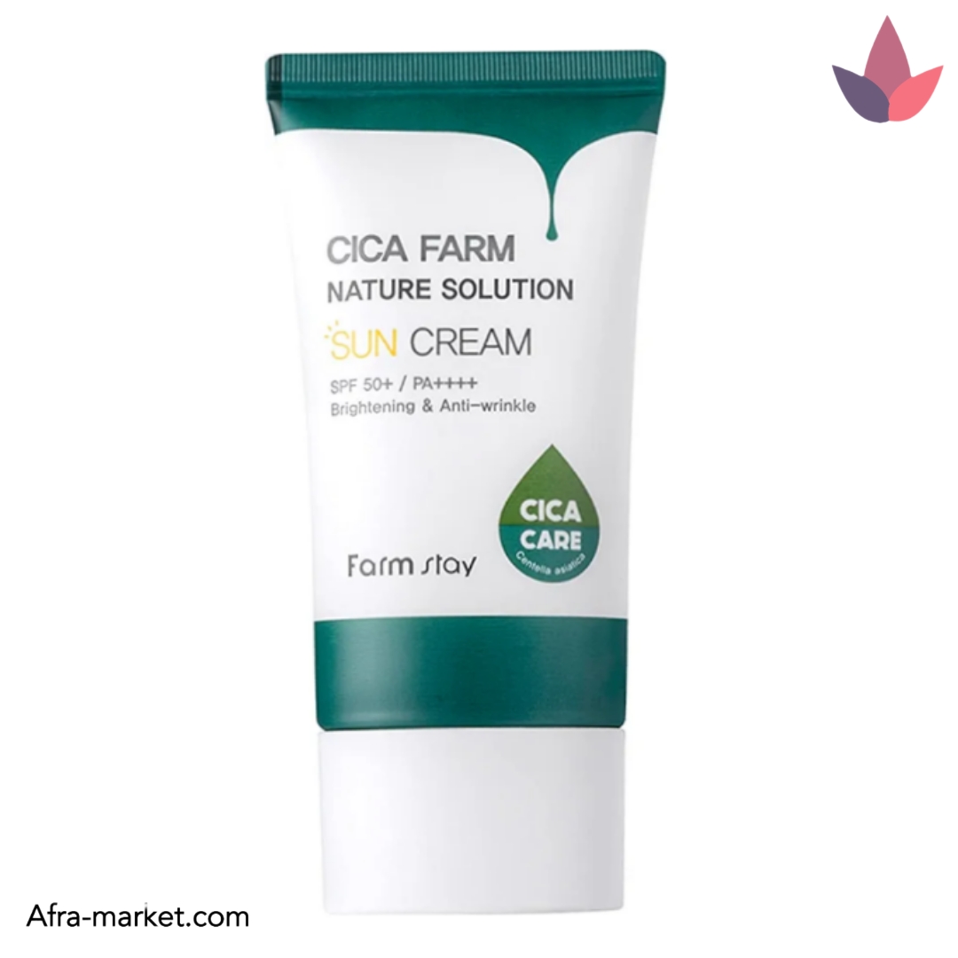 ضد آفتاب ضدجوش برپایه آب سیکا فارم استی Farm stay cica sunscreen cream | اصل