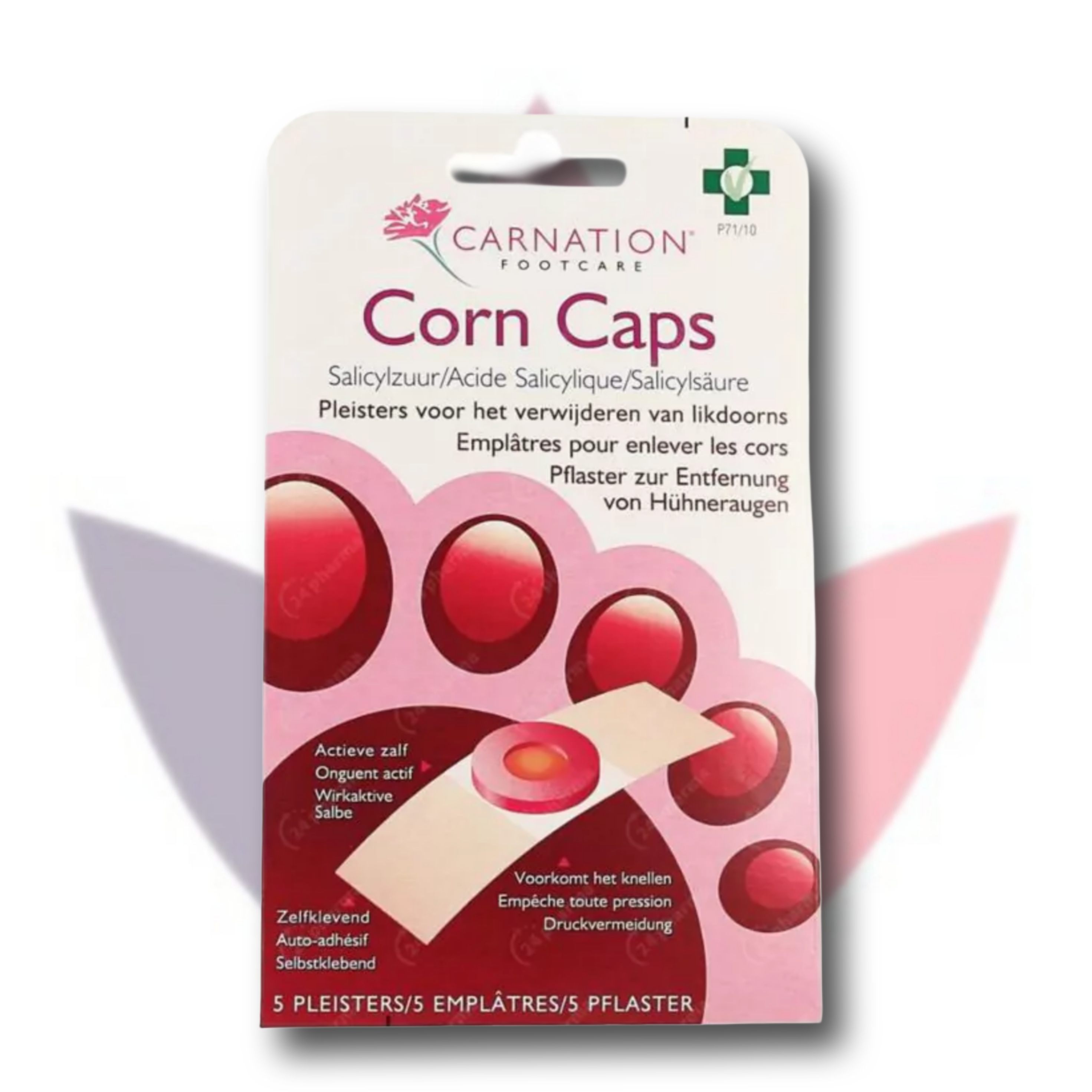 چسب ضد میخچه کارنیشن پنج عددی Corn Caps | درمان سریع میخچه پا