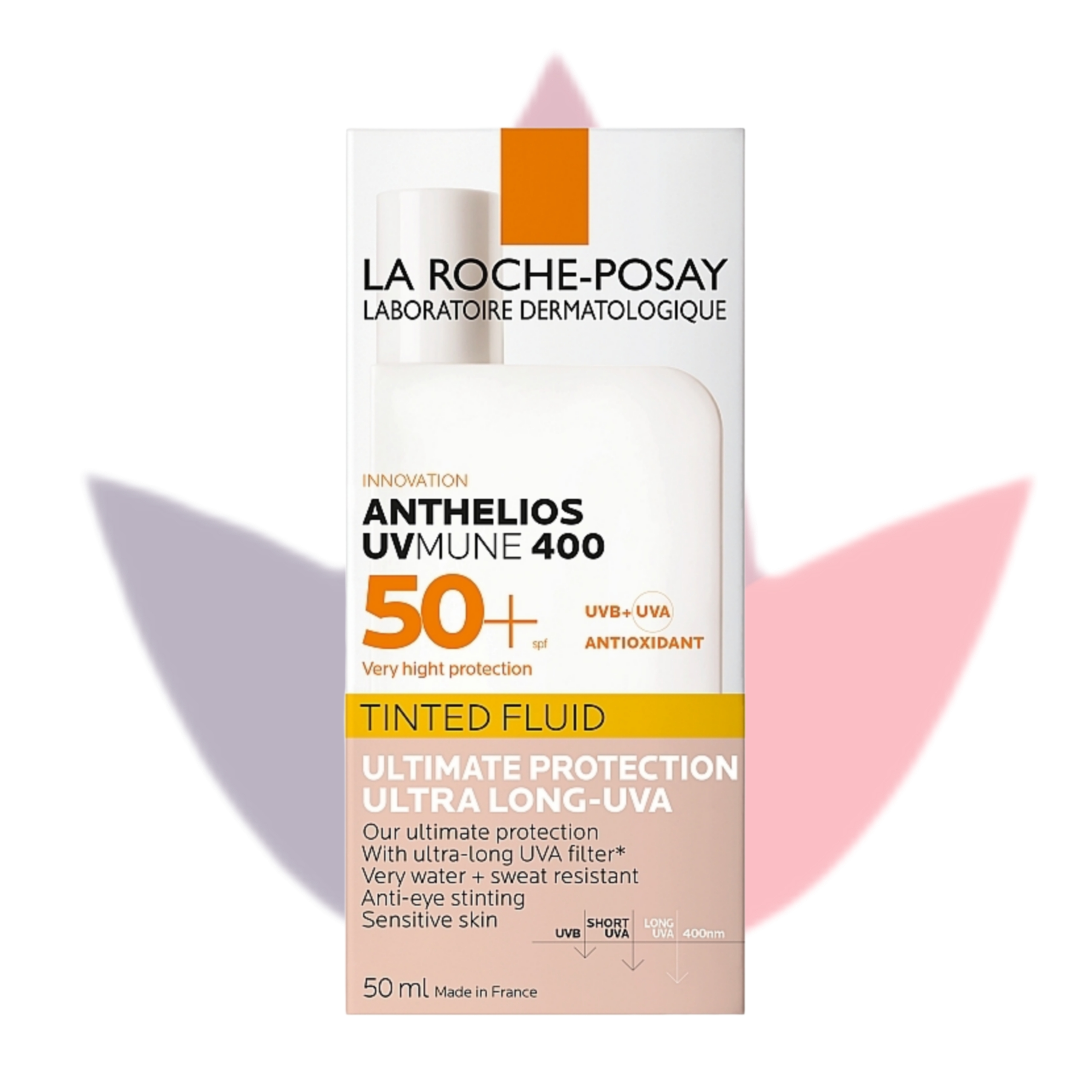 ضد آفتاب رنگی آنتلیوس اولترا فلوئید لاروش پوزای 50 میل La Roche-Posay Anthelios UVMUNE 400 SPF50+ Tinted | اصل