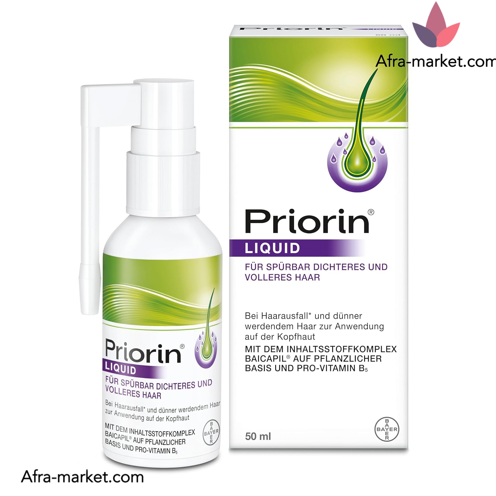 اسپری ضد ریزش مو لیکوئید پریورین | اصل