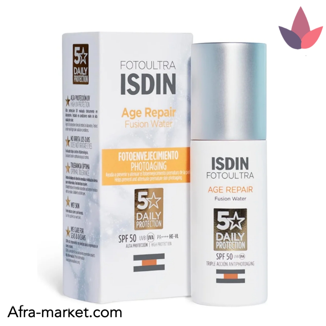 ضد آفتاب ایزدین بی رنگ مدل ایج ریپیر ترمیم کننده و ضد پیری  | اصل