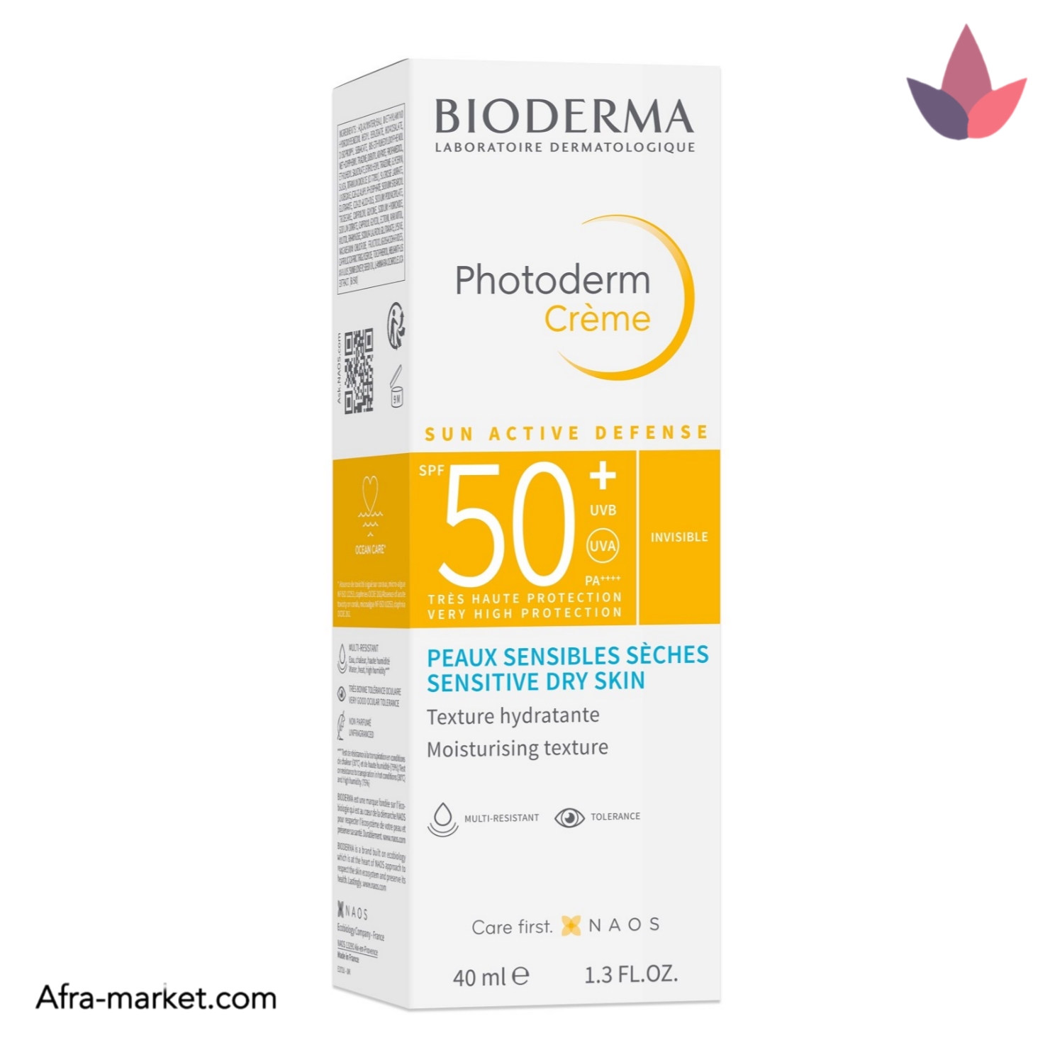 کرم ضد آفتاب بی رنگ پوست خشک و حساس بایودرما | اصل