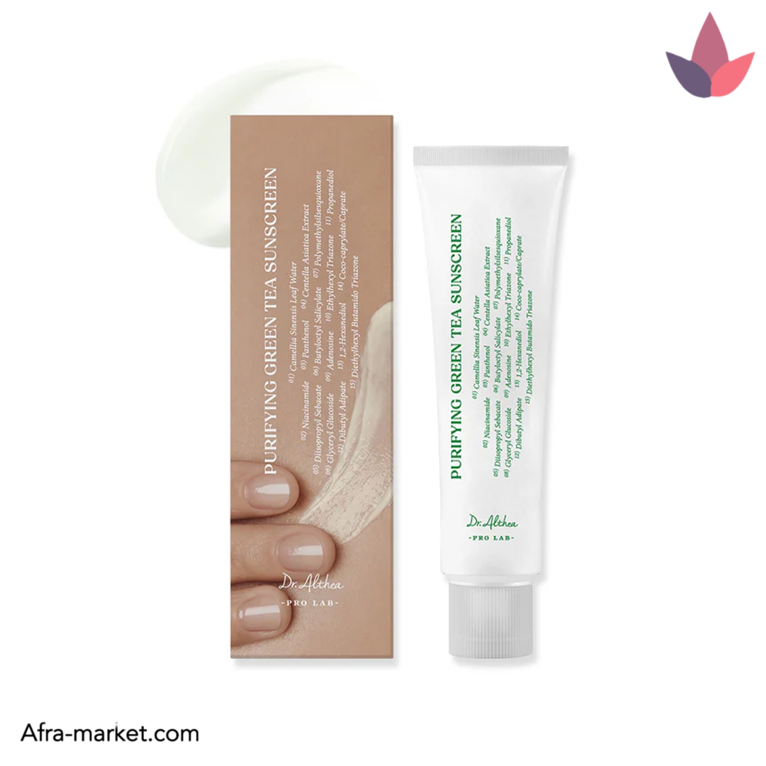 کرم ضد آفتاب چای سبز دکتر التیا | اصل