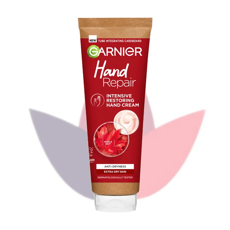 کرم دست ترمیم کننده گارنیر مخصوص پوست خشک و خیلی خشک حجم 100 میل