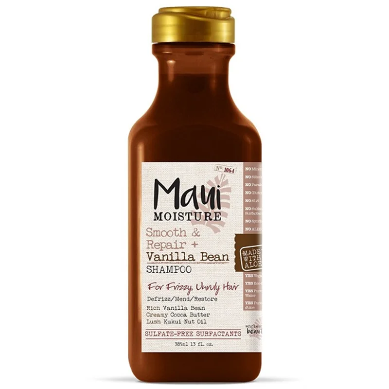 شامپو دانه وانیل مائویی Maui Vanilla Bean اصل | ضد وز، آبرسان، ترمیم کننده قوی مو | 385 میل (ضمانت اصل)