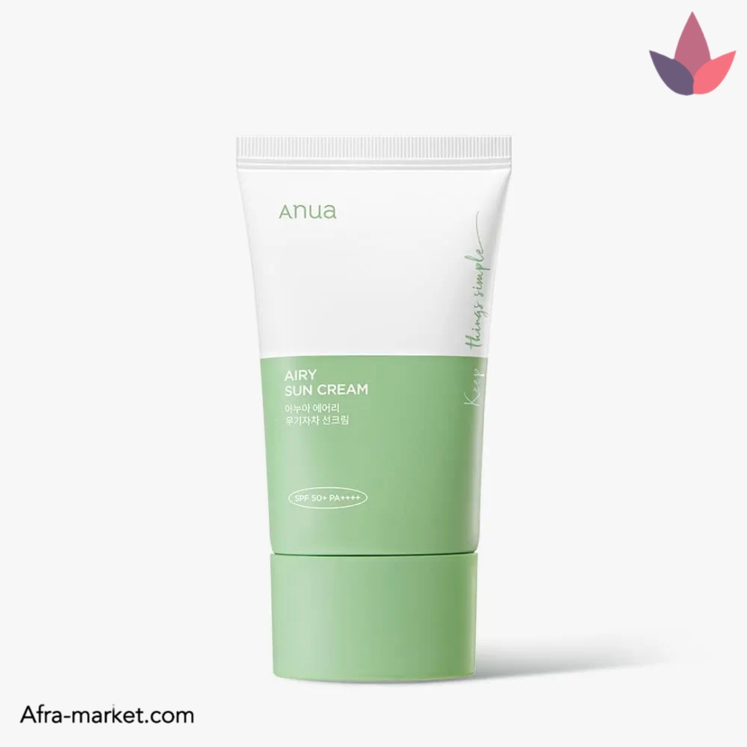 ضد آفتاب تسکین دهنده آنوا مدل ANUA Airy Sun Cream SPF50+ | اصل