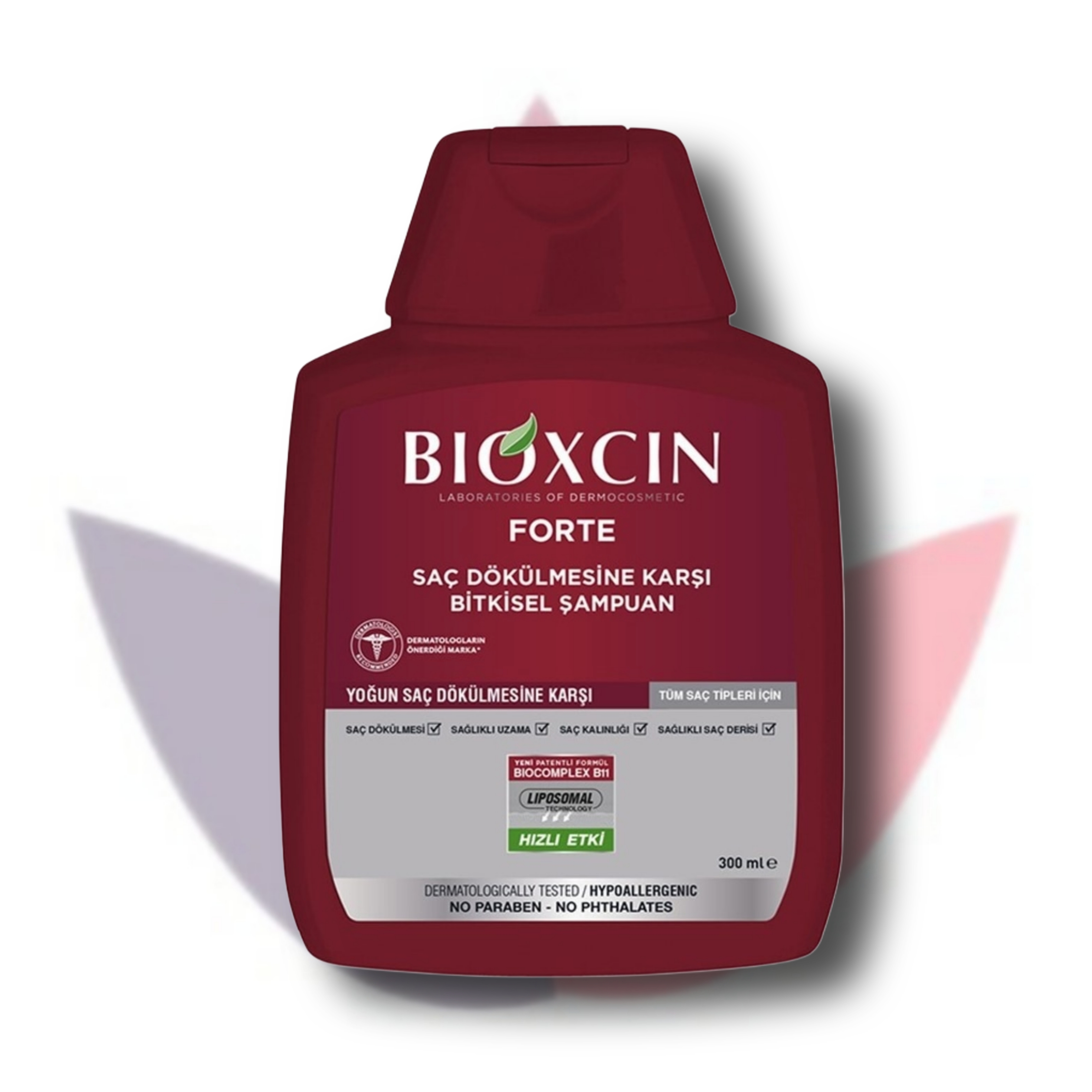 شامپو بیوکسین فورت اورجینال۳۰۰ میل | BIOXCIN FORTE | درمان ریزش شدید مو