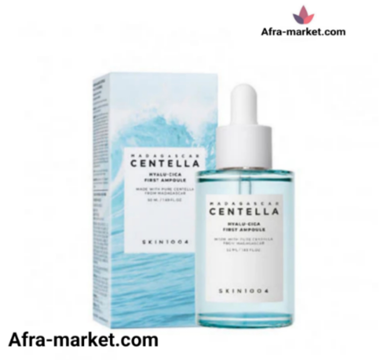 آمپول مرطوب‌کننده هیالورونیک اسید و سیکا سنتلا ماداگاسکار | SKIN1004