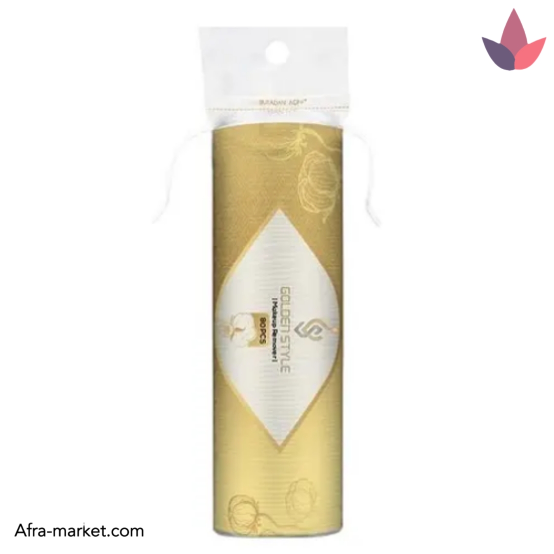 پد پاک کننده آرایش گلدن استایل بسته ۸۰ عددی | نرم و بدون پرز