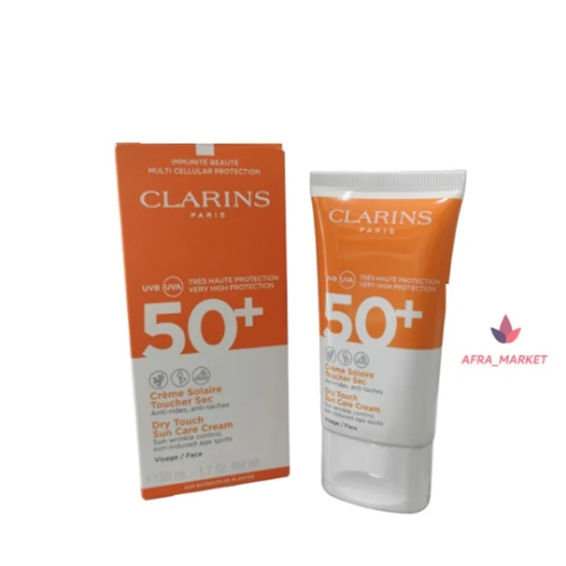 کرم ضد آفتاب کلارنس مدل +Clarins Dry Touch UVA/UVB Spf50