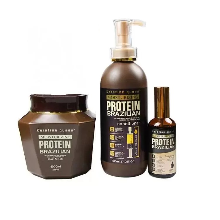 پک 3 تایی برند کراتین کوئین[شامپو، ماسک و روغن]