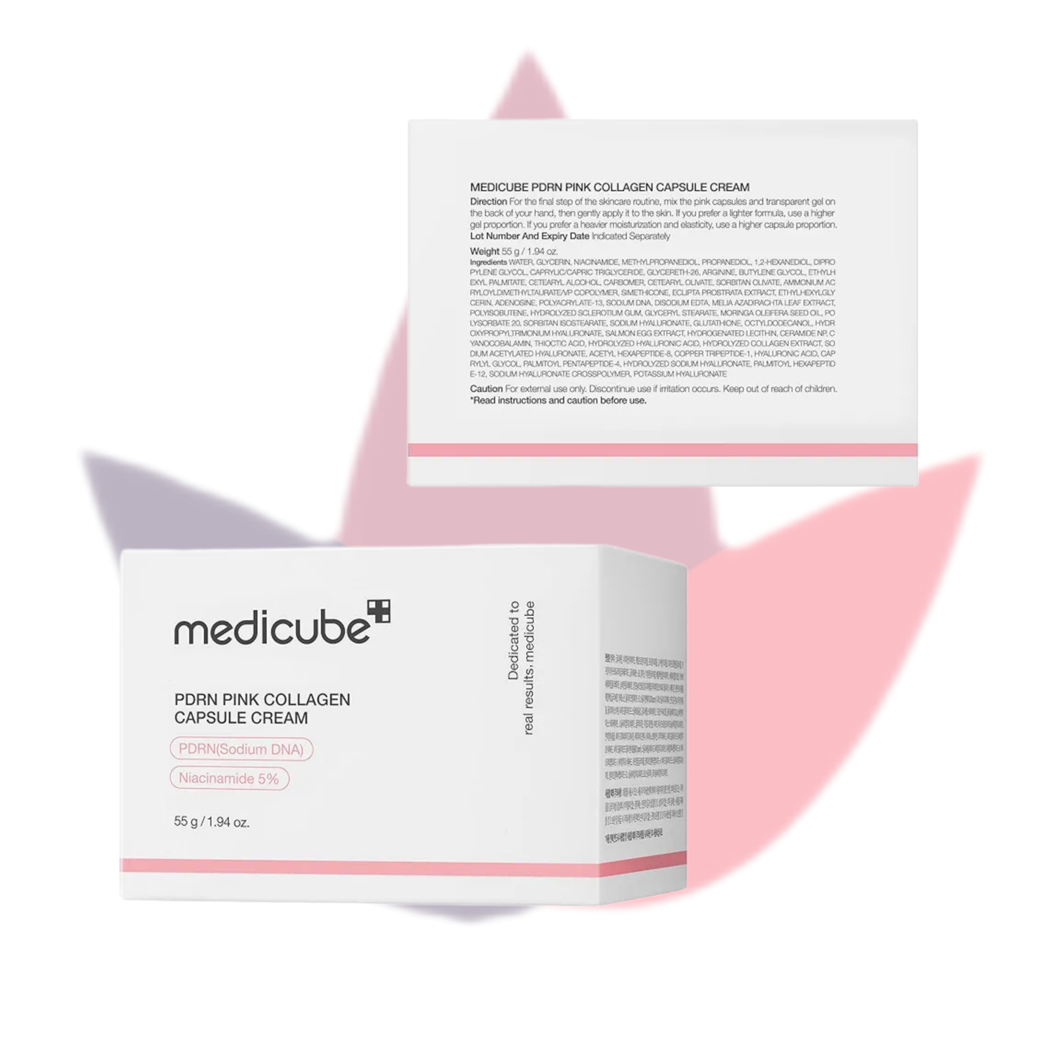 کرم کپسولی ضدچروک کلاژن صورتی PDRN مدی‌کیوب  | اصل