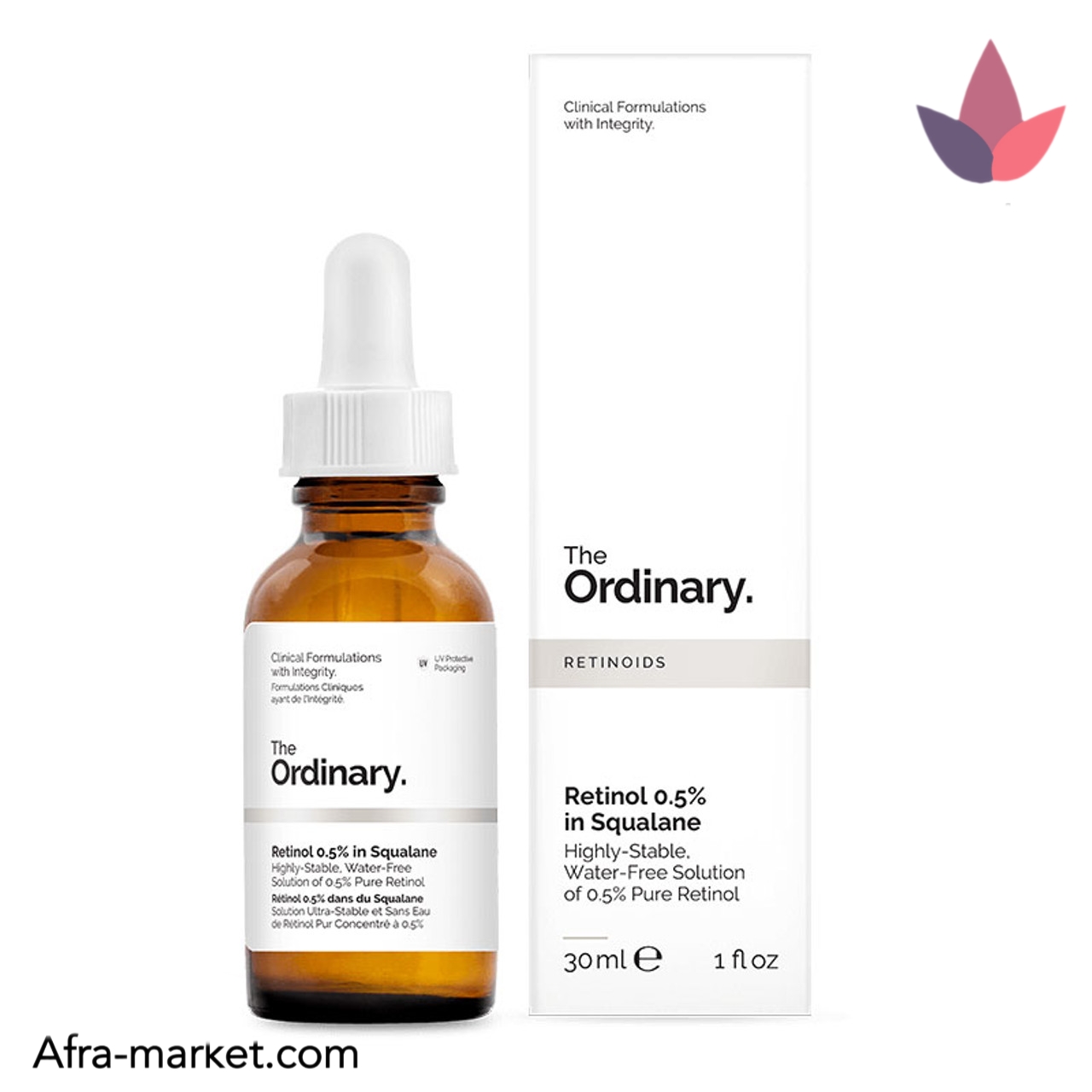 سرم رتینول اوردینری مدل Retinol 0.5% In Squalane حجم ۳۰ میل(اصل)