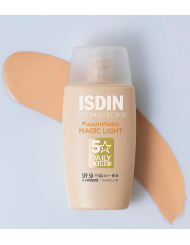 کرم ضد آفتاب رنگی ایزدین لایت (روشن) فیوژن واتر مجیک | اصل