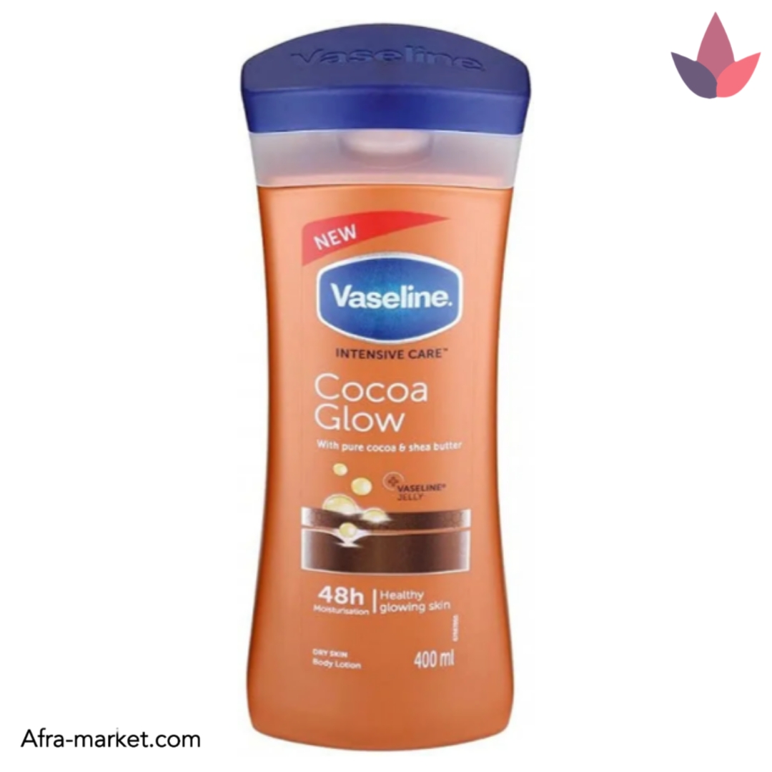 لوسیون بدن شکلاتی وازلین مدل Cocoa Glow| اصل