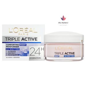 کرم آبرسان شب لورال تریپل اکتیو LOreal