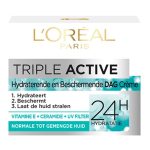 کرم روز سه کاره لورال LOREAL مدل تریپل اکتیو TRIPLE ACTIVE حجم 50 میل | آبرسان 24 ساعته پوست نرمال و مختلط