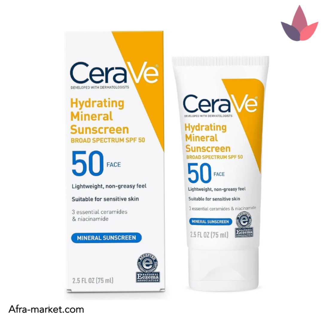 کرم ضد آفتاب مینرال آبرسان سراوی SPF 50 | اصل کرم ضد آفتاب مینرال آبرسان سراوی SPF 50 | اصل